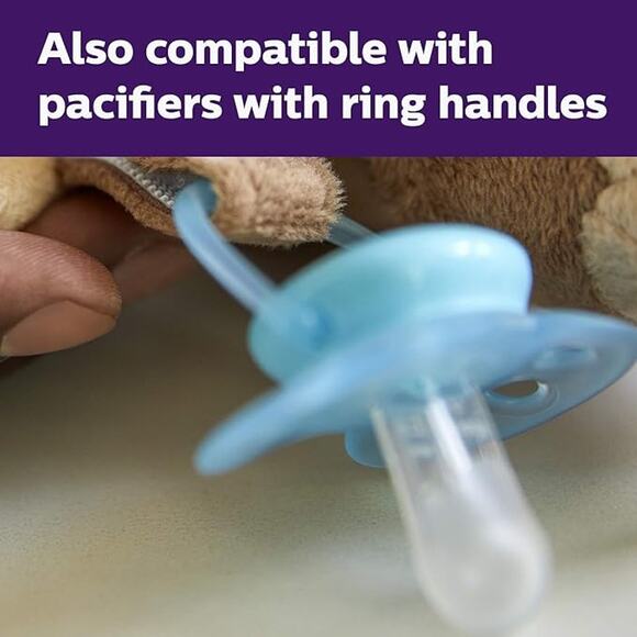 Philips AVENT Soothie Snuggle Pacifier Holder with Detachable Pacifier, Koala - Picture 3 of 5